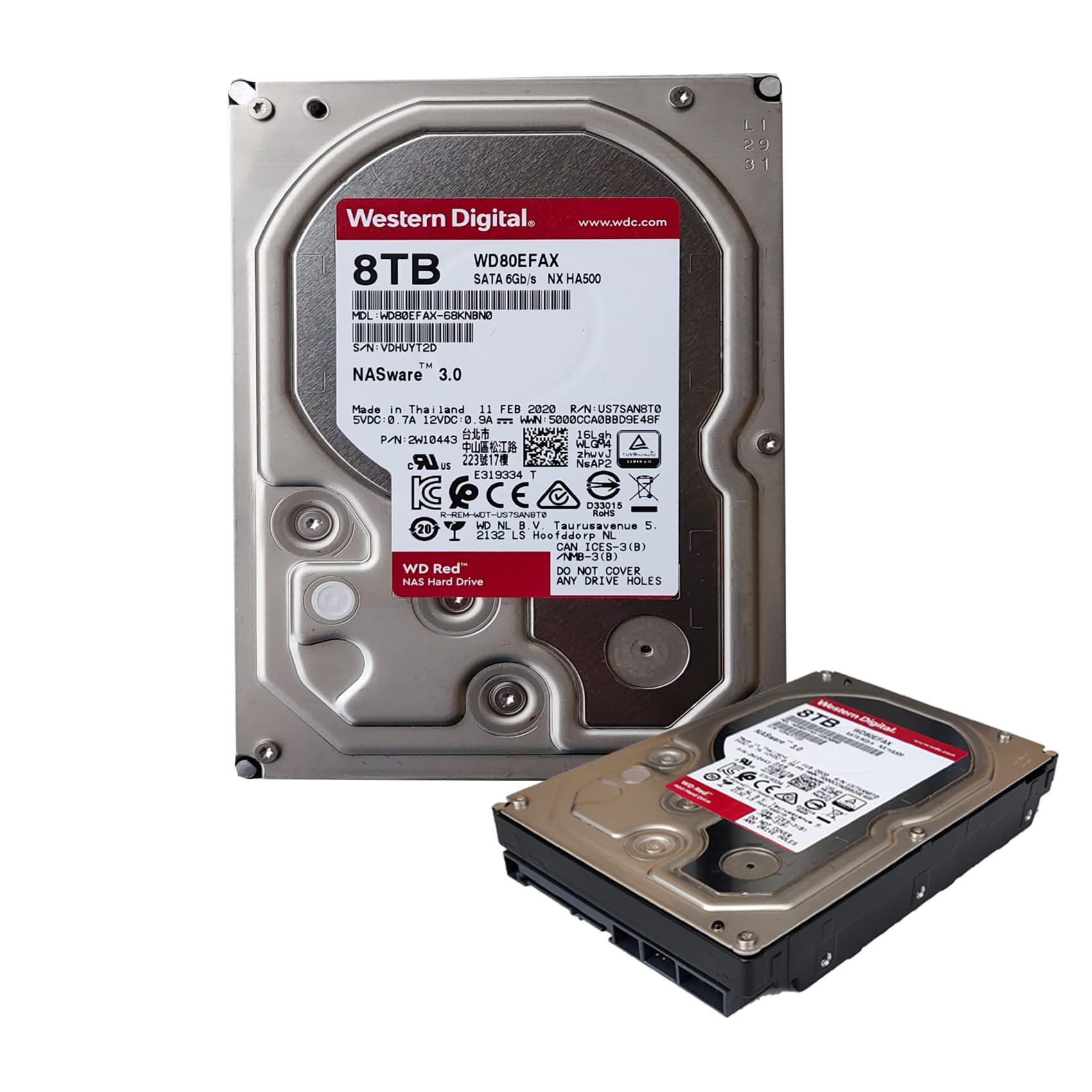 【新品未開封】WD製 8TB 内蔵HDD Amazon | WD HDD 内蔵ハードディスク 3.5インチ 8TB WD Red NAS